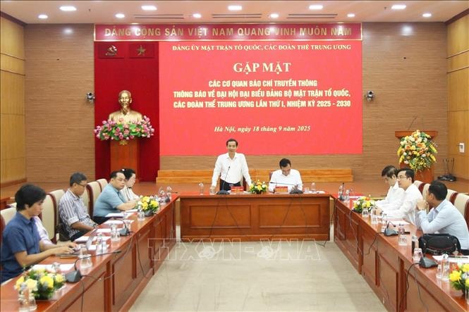 Đại hội đại biểu Đảng bộ MTTQ, các đoàn thể Trung ương lần thứ I diễn ra vào ngày 22 - 23/9