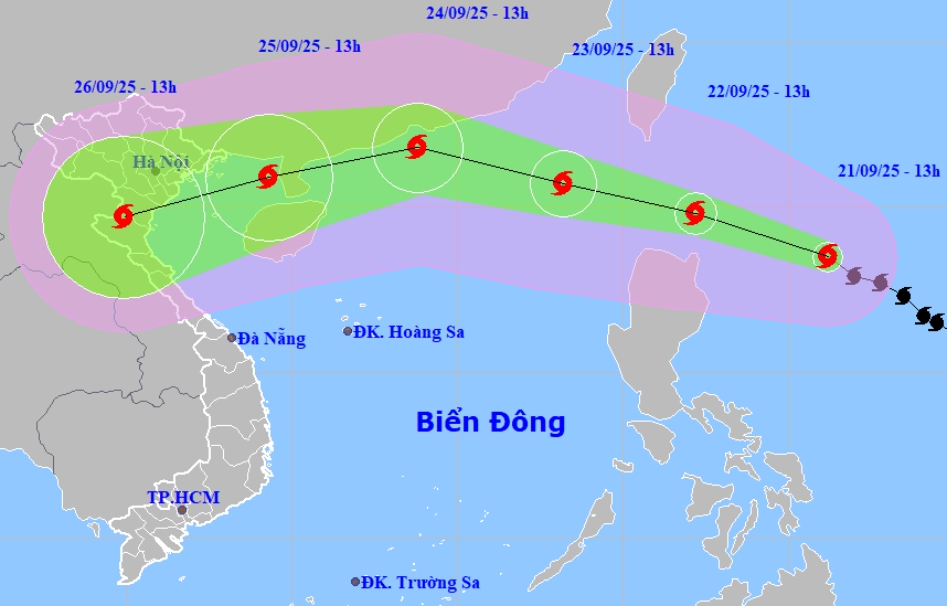 48 giờ tới, siêu bão Ragasa sẽ tiến vào Biển Đông