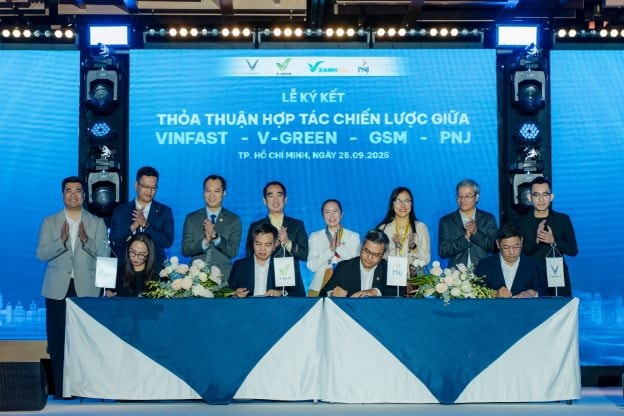 PNJ hợp tác cùng VinFast, GSM, V-Green thúc đẩy giao thông xanh trong doanh nghiệp