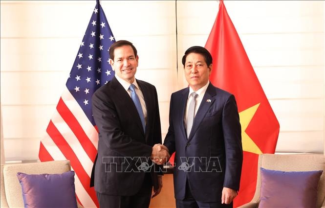 Chủ tịch nước Lương Cường tiếp Ngoại trưởng Hoa Kỳ Marco Rubio, thúc đẩy quan hệ Đối tác chiến lược toàn diện