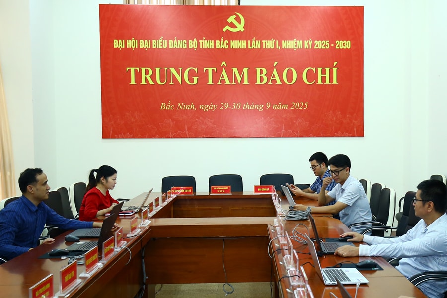 Bắc Ninh: Đưa vào hoạt động Trung tâm Báo chí phục vụ Đại hội Đảng bộ tỉnh lần thứ I