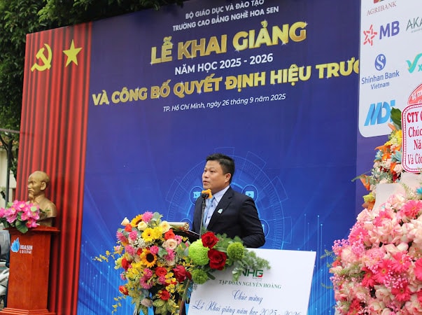 Trường Cao đẳng nghề Hoa Sen tổ chức Lễ Khai giảng năm học 2025 – 2026 với chủ đề “Làm chủ Công nghệ – Kiến tạo Tương lai”