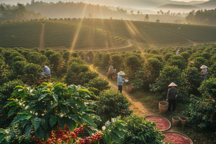 Dự báo giá cà phê ngày mai 27/9: cà phê Tây Nguyên liệu có kịp 'phanh gấp' trước vụ mới?