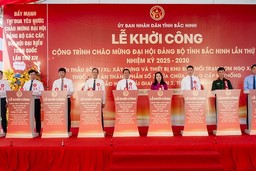 Bắc Ninh: Khởi công xây dựng Trạm bơm Ngọ Xá