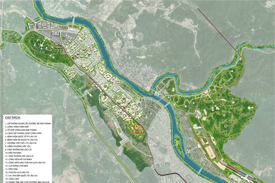 Lào Cai: Công bố Điều chỉnh Quy hoạch chung xây dựng Khu kinh tế cửa khẩu Lào Cai đến năm 2045