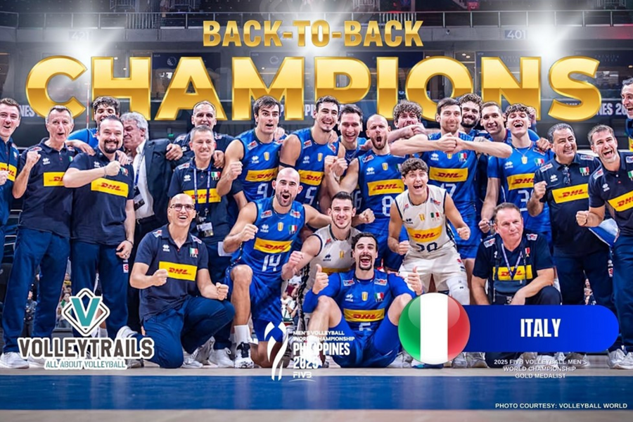 Italia đánh bại Bulgaria, lần thứ 5 vô địch bóng chuyền nam thế giới