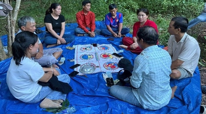 Gia Lai: Phát hiện nhóm đối tượng đang sát phạt dưới hình thức xóc bầu cua giữa rừng