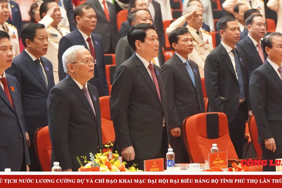 Chủ tịch nước Lương Cường dự Khai mạc Đại hội Đảng bộ tỉnh Phú Thọ lần thứ I, nhiệm kỳ 2025 - 2030