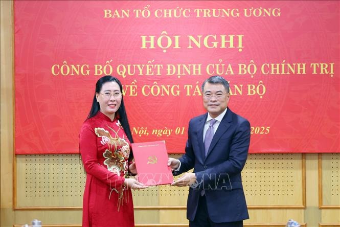 Bộ Chính trị điều động, bổ nhiệm Phó Trưởng Ban Tổ chức Trung ương