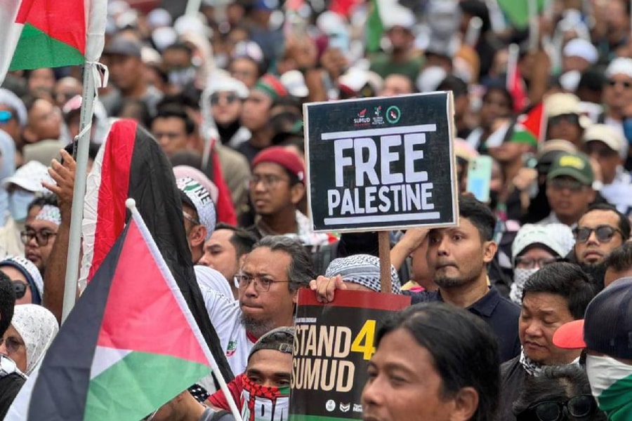 Biểu tình phản đối Israel tại Malaysia trước chuyến thăm của ông Trump