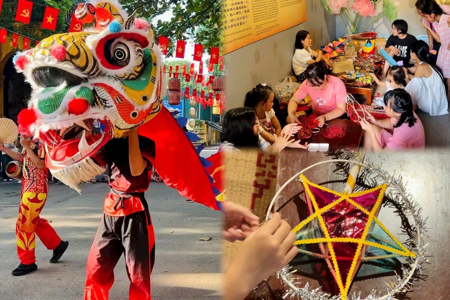 Người dân rủ nhau đến Hoàng thành Thăng Long tìm lại ký ức trung thu xưa