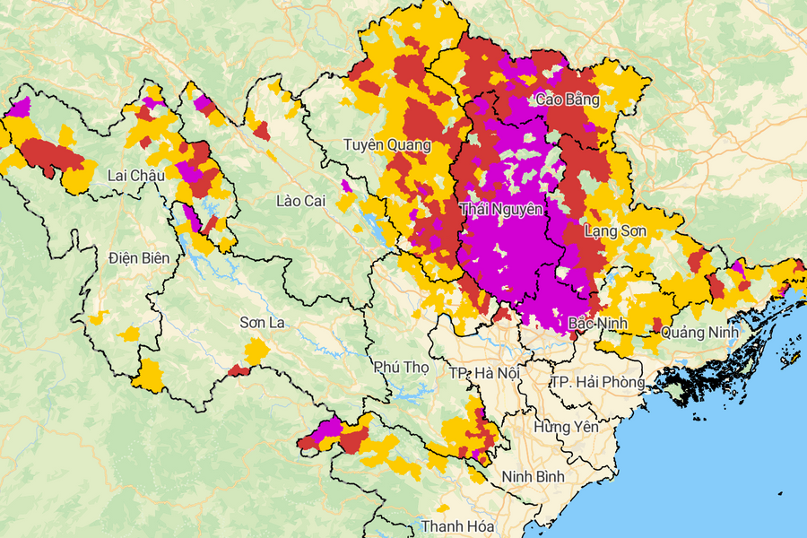 Sau mưa lớn, cảnh báo lũ quét và sạt lở đất tại 13 tỉnh ở Bắc Bộ