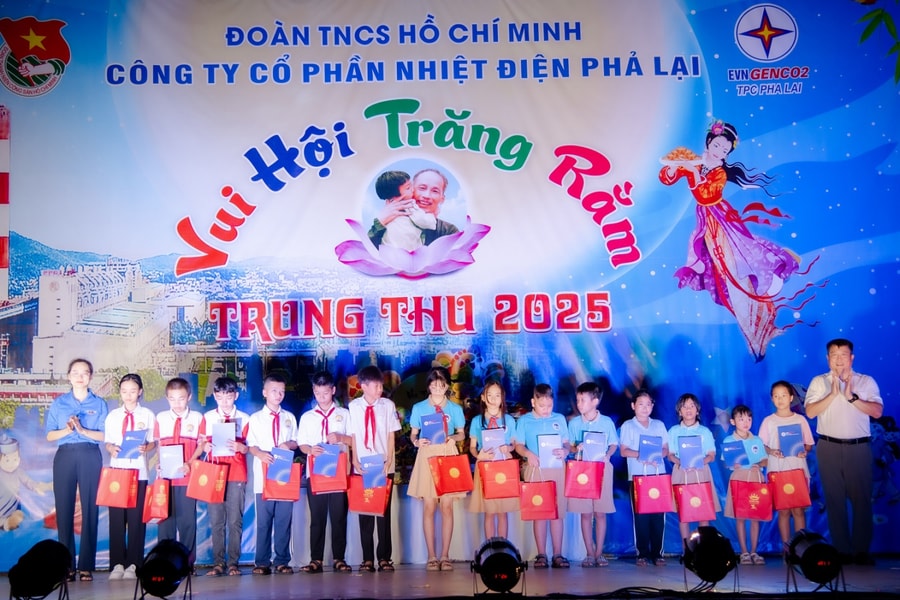 Đêm hội Trăng Rằm 2025 tại Nhiệt điện Phả Lại: Vui Tết thiếu nhi, lan tỏa yêu thương
