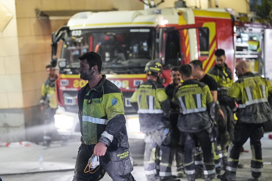 Sập công trình ở Madrid, 4 người thiệt mạng