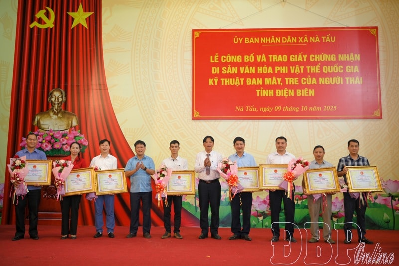 Tri thức dân gian đan mây, tre của người Thái ở Điện Biên là di sản quốc gia