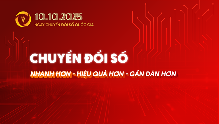 Bộ Khoa học và Công nghệ công bố bộ nhận diện Ngày Chuyển đổi số quốc gia 10.10.2025