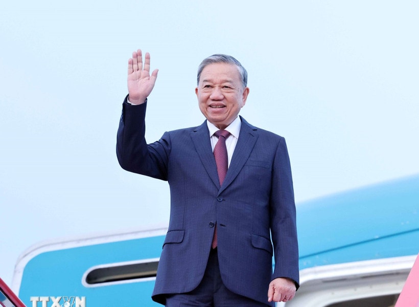 Tổng Bí thư Tô Lâm đến Bình Nhưỡng, bắt đầu thăm cấp Nhà nước tới Triều Tiên