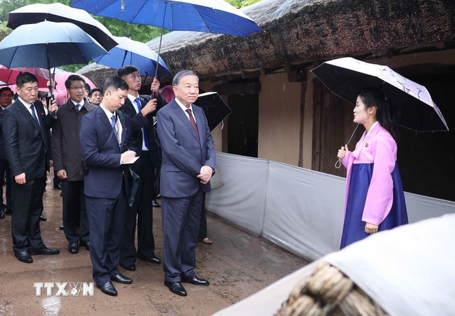 Tổng Bí thư Tô Lâm tưởng nhớ Chủ tịch Kim Nhật Thành và Tổng Bí thư Kim Jong Il