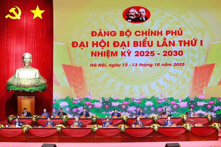 Sáng nay (13/10), khai mạc Đại hội đại biểu Đảng bộ Chính phủ lần thứ I, nhiệm kỳ 2025-2030