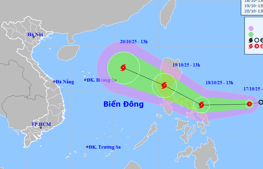 Biển Đông sắp đón bão mới hình thành từ áp thấp nhiệt đới phía Đông Philippines