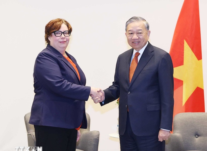 Tổng Bí thư Tô Lâm tiếp Chủ tịch Đảng Cộng sản Phần Lan, thống nhất nâng cấp quan hệ Đối tác chiến lược