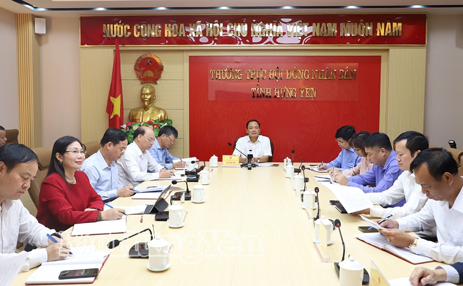 Hưng Yên: Thống nhất dự kiến nội dung, chương trình Kỳ họp thường lệ cuối năm của HĐND tỉnh khóa XVII