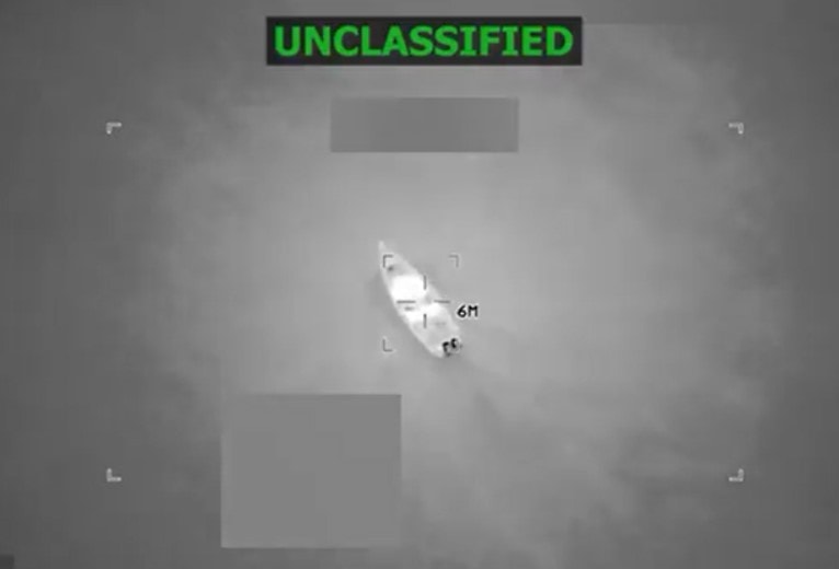 Mỹ lại không kích tàu 'buôn lậu ma túy', 6 nghi phạm thiệt mạng