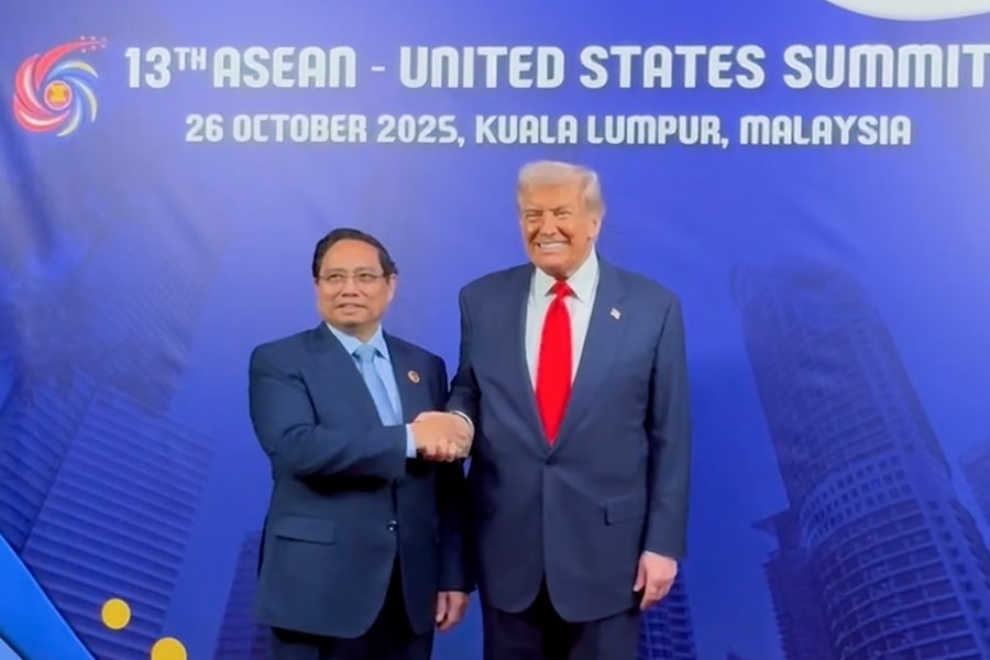 Thủ tướng Phạm Minh Chính gặp Tổng thống Hoa Kỳ Donald Trump