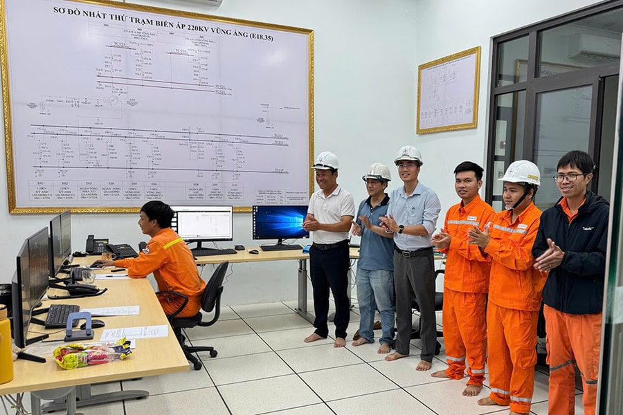 Hoàn thành toàn bộ Dự án Trạm biến áp 220kV Vũng Áng và đấu nối – Công trình được Tổng LĐLĐ Việt Nam và EVN phát động thi đua