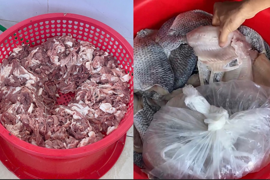 Đoàn liên ngành kiểm tra vụ bếp ăn trường tiểu học nhập thịt ôi, cá ươn