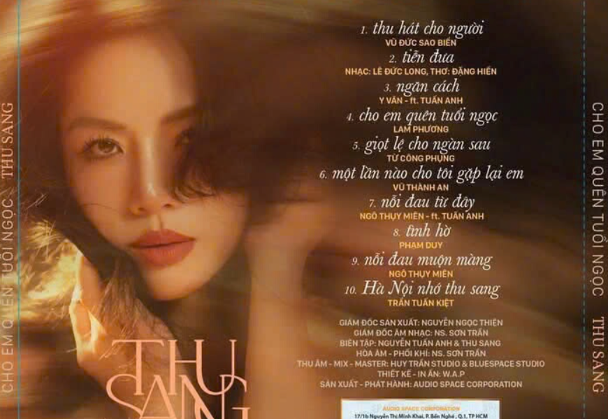 Ca sĩ Thu Sang ra mắt album mới 'Cho em quên tuổi ngọc'