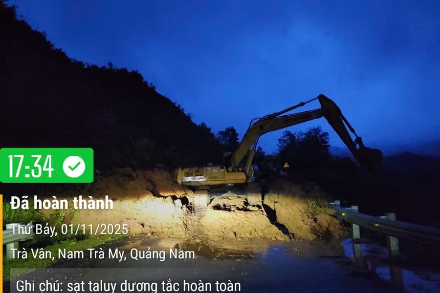 Phát sinh nhiều điểm sạt lở trên đường Trường Sơn Đông