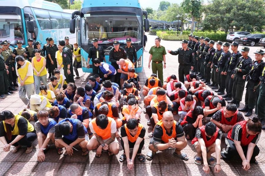 Công an tỉnh Lai Châu đã bắt giữ 66 đối tượng trong vụ lừa đảo xuyên quốc gia