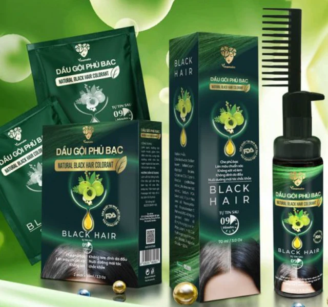 Thu hồi toàn quốc dầu gội phủ bạc Vinamake do bị xác định là hàng giả