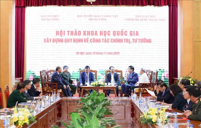 Hội thảo khoa học quốc gia góp ý xây dựng Quy định về công tác chính trị, tư tưởng của Đảng