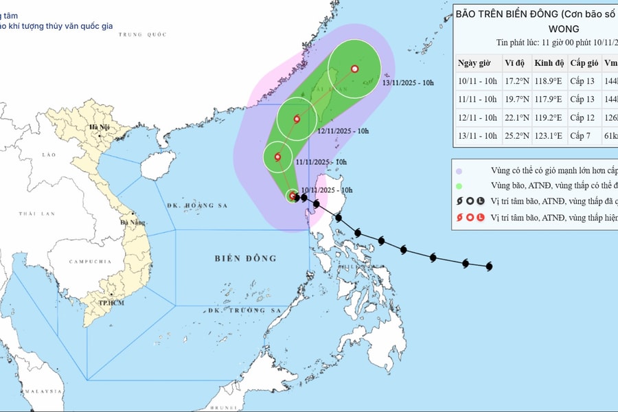 Bão số 14 tiến vào Biển Đông, Ban Chỉ đạo Phòng thủ dân sự quốc gia yêu cầu ứng phó khẩn
