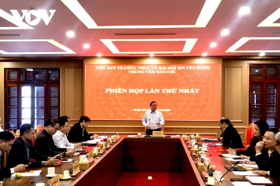 Triển khai công tác chuẩn bị cho Trung tâm Báo chí Đại hội XIV của Đảng