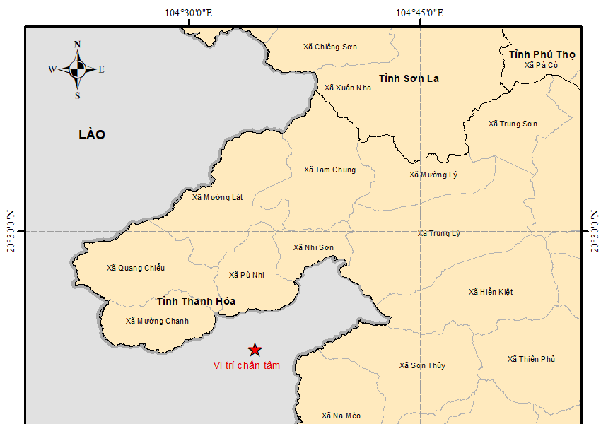 Động đất 4,8 độ tại Lào, rung chấn lan tới Hà Nội trong đêm