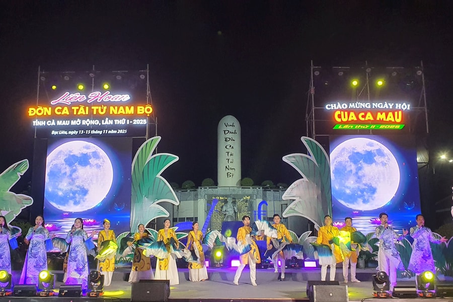 Khai mạc Liên hoan nghệ thuật đờn ca tài tử Nam bộ, tỉnh Cà Mau mở rộng lần thứ I - năm 2025