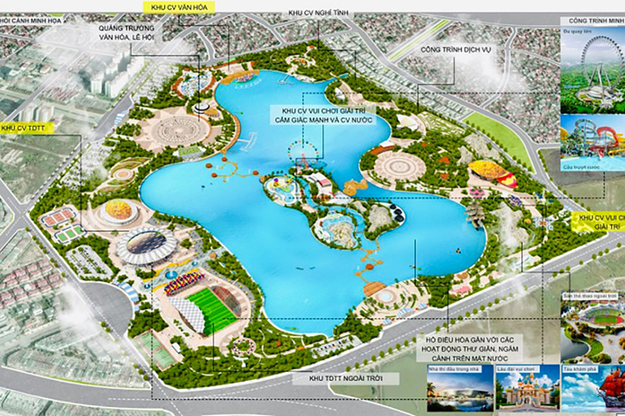Hà Nội phê duyệt xây dựng hạ tầng, công trình Khu công viên văn hóa - vui chơi, giải trí, thể thao Hà Đông