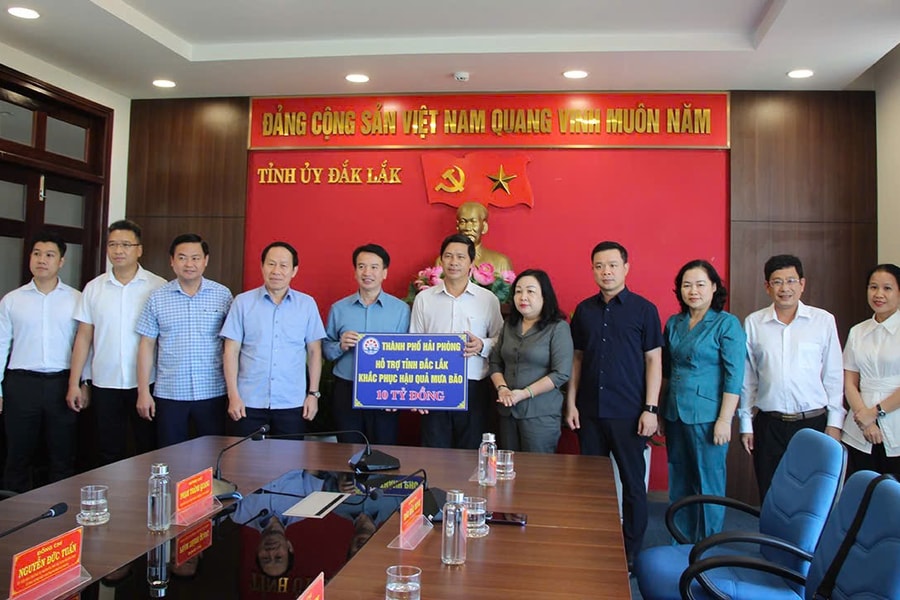 Hải Phòng chung tay cùng Gia Lai khắc phục hậu quả bão số 13