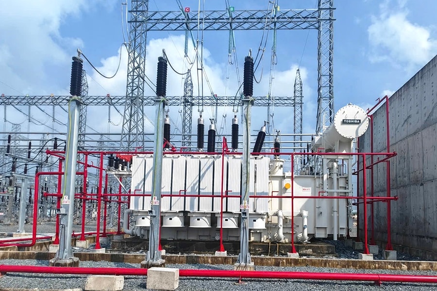 Đóng điện thành công máy biến áp 220kV - 250MVA tại Trạm biến áp 500kV Đức Hòa
