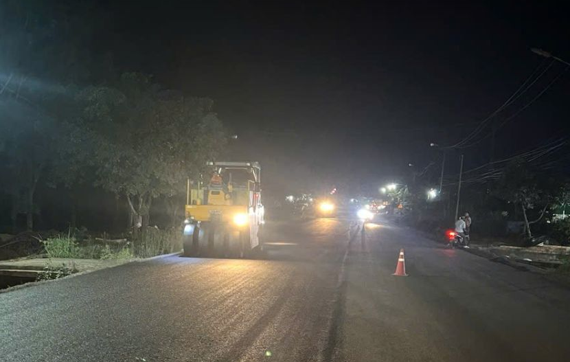 Khắc phục hư hỏng do mưa bão trên Quốc lộ 14 qua Đồng Nai