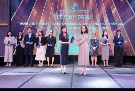 BIDV - Top 10 thành viên tiêu biểu trong hoạt động lưu ký chứng khoán năm 2025