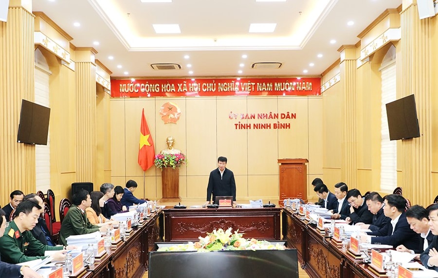 Ninh Bình: Thống nhất nội dung trình tại Kỳ họp thường lệ cuối năm 2025 của HĐND tỉnh khóa XV