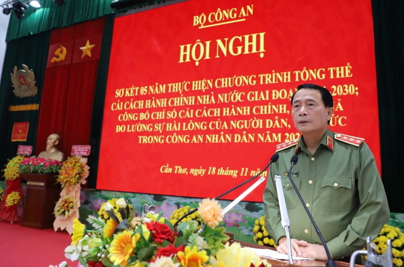 Bộ Công an sơ kết 5 năm cải cách hành chính, công bố mức độ hài lòng đạt 96,37%